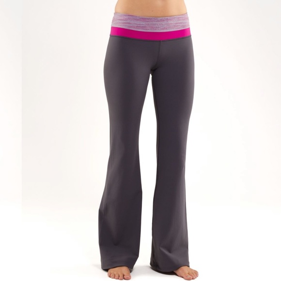 lululemon athletica Pants - Lululemon | Reversible Groove Pant Blck/Raspberry